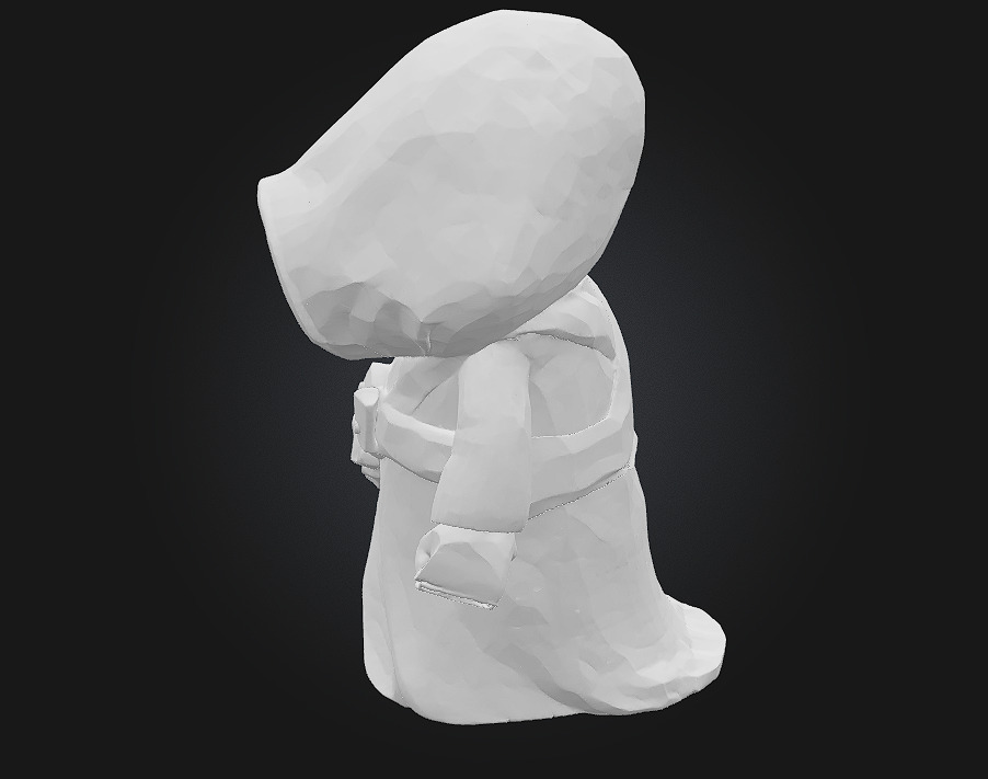 Hooded Wanderer Mysterious Traveler Character Model 3D print model_7
