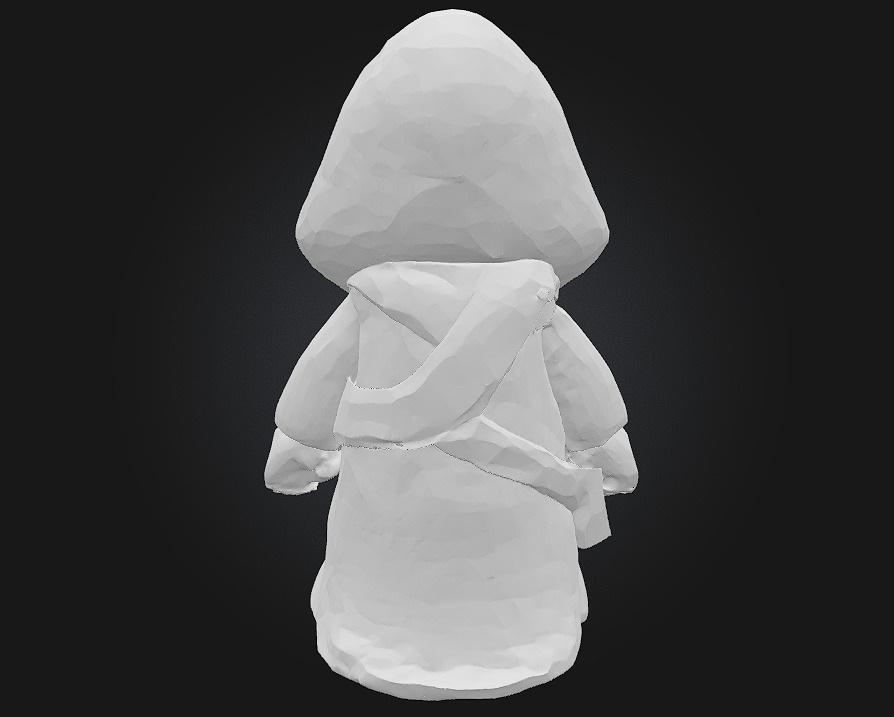 Hooded Wanderer Mysterious Traveler Character Model 3D print model_8