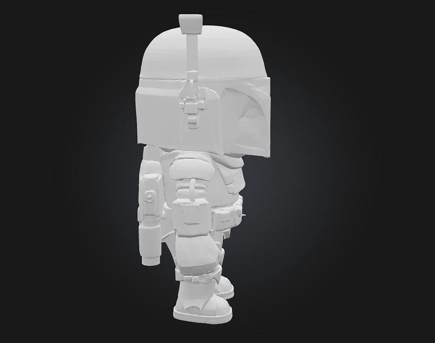 Chibi Space Bounty Hunter 3D print model_8