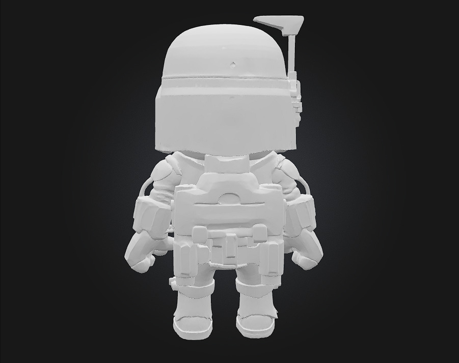Chibi Space Bounty Hunter 3D print model_6