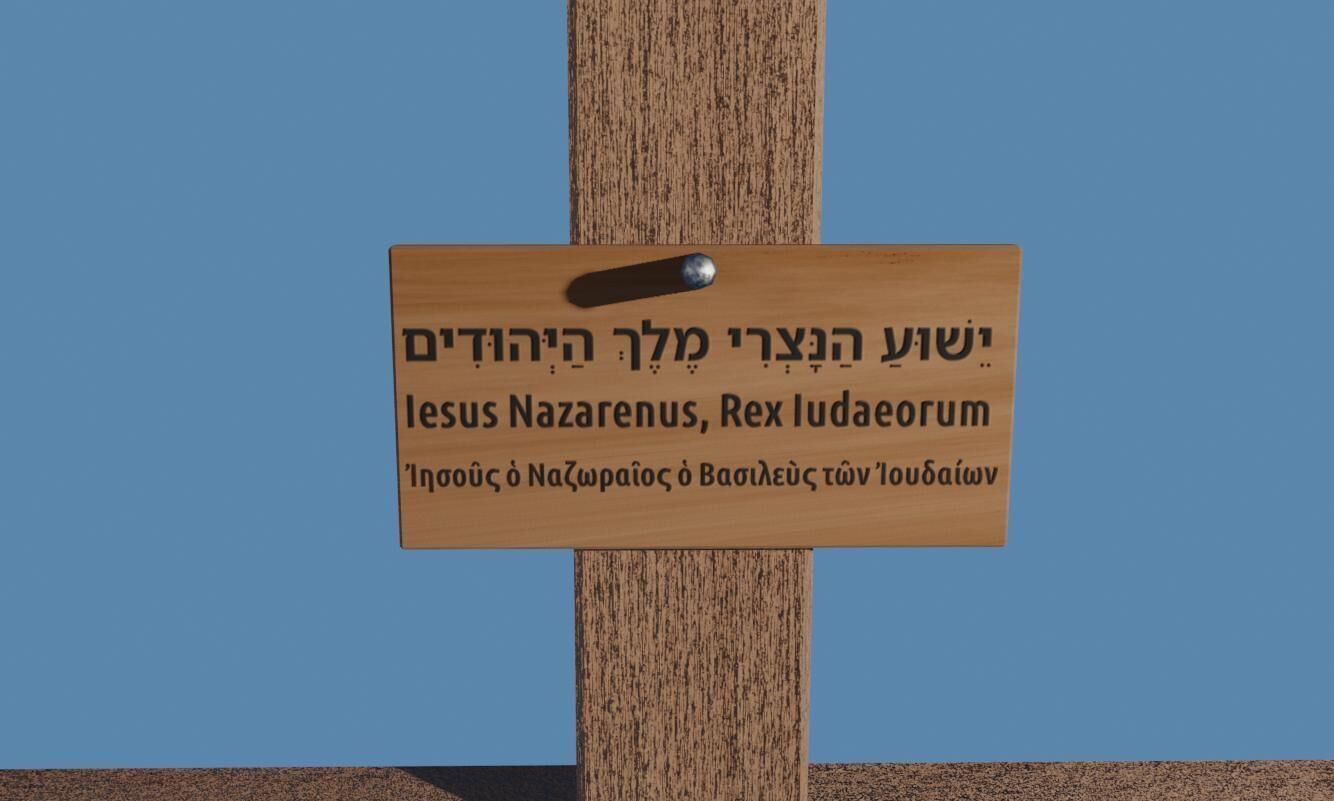 Jesus On The Cross - Cristo Low-poly 3D model_5