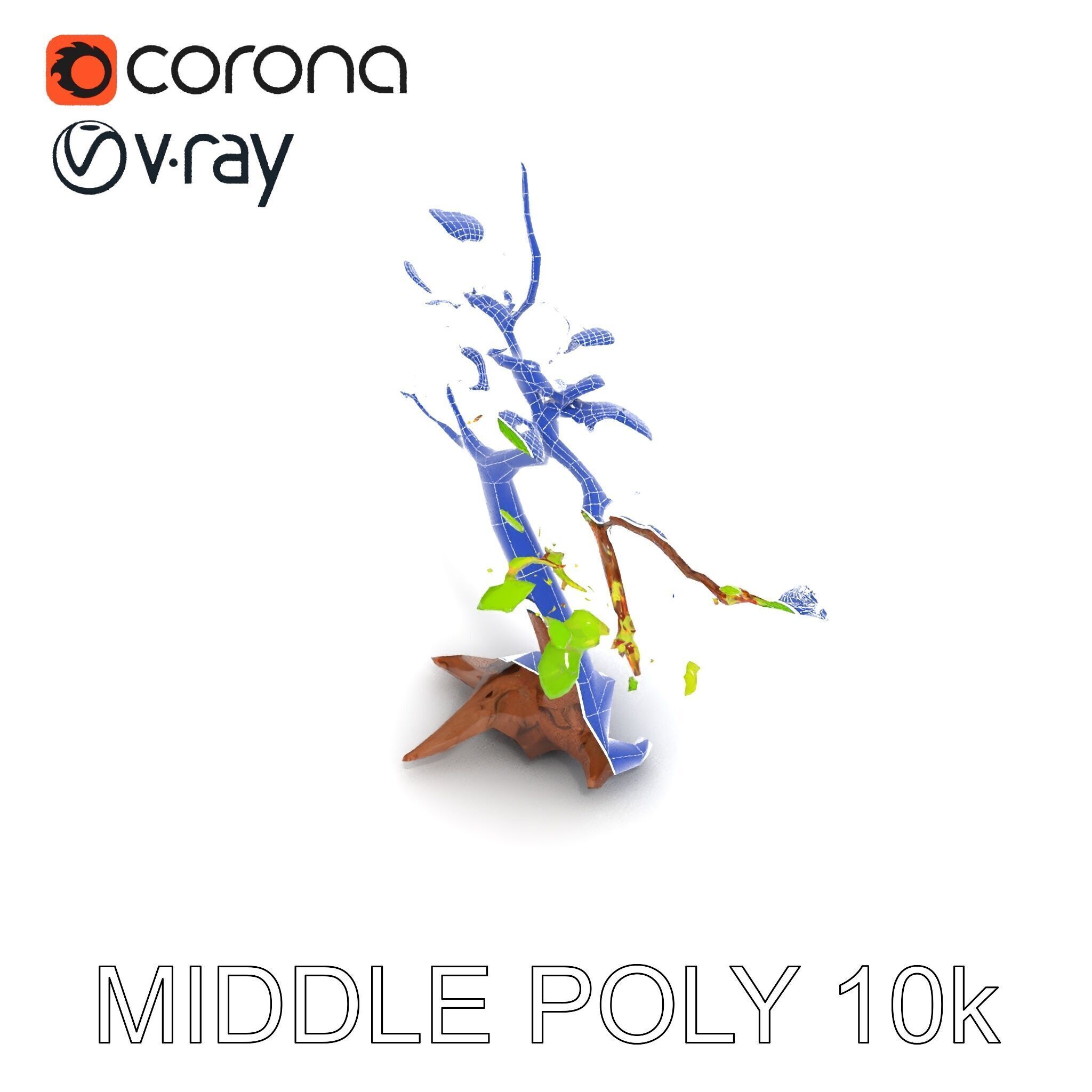 Bonsai Tree Model Pack with PBR Textures for Realistic Rendering Low-poly 3D model_26