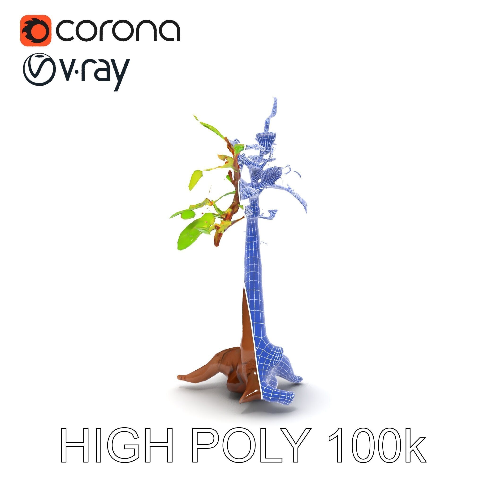 Bonsai Tree Model Pack with PBR Textures for Realistic Rendering Low-poly 3D model_34