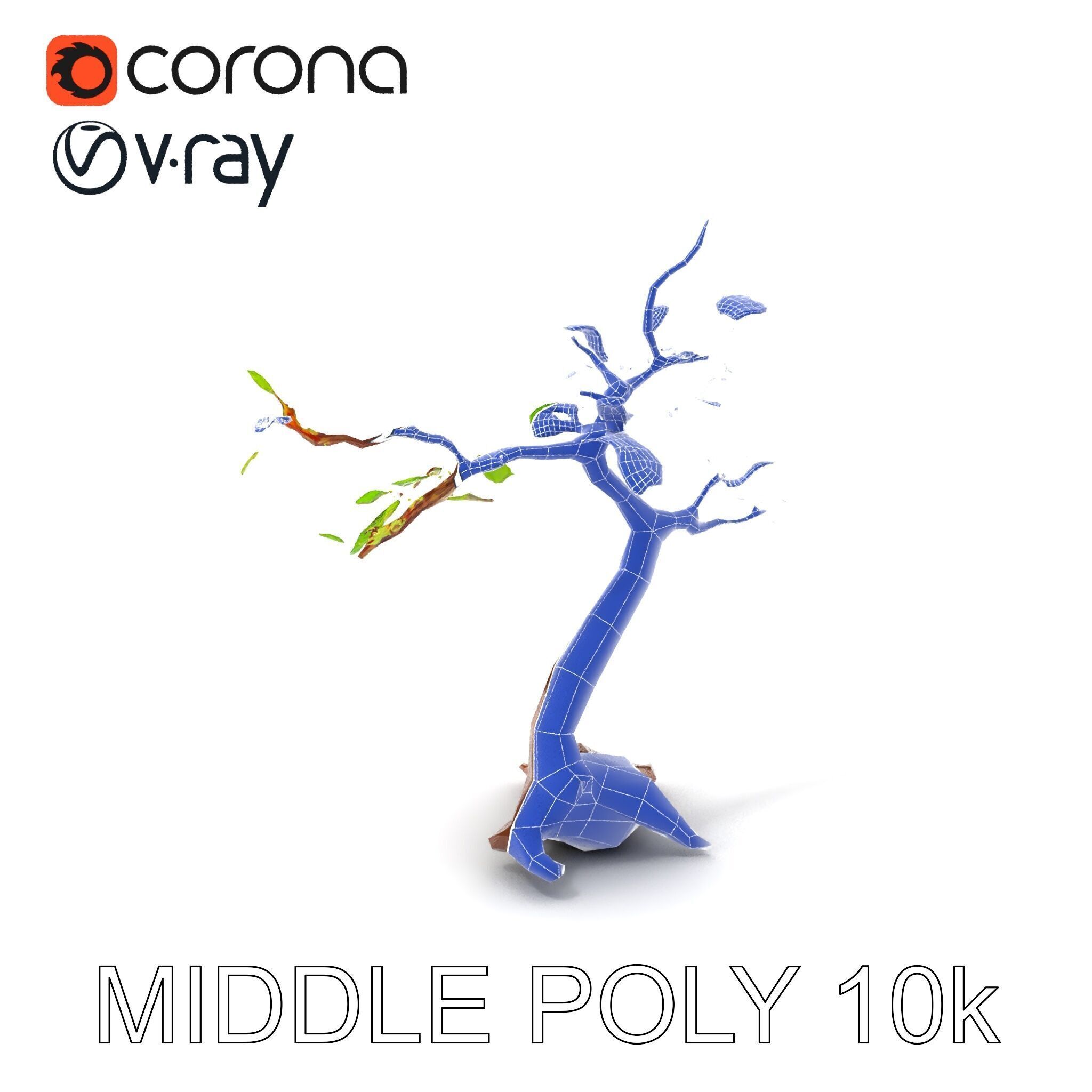 Bonsai Tree Model Pack with PBR Textures for Realistic Rendering Low-poly 3D model_13