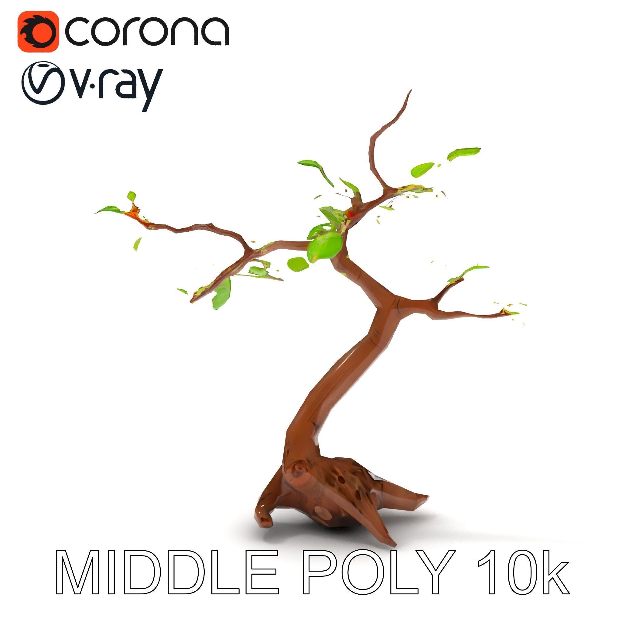 Bonsai Tree Model Pack with PBR Textures for Realistic Rendering Low-poly 3D model_21