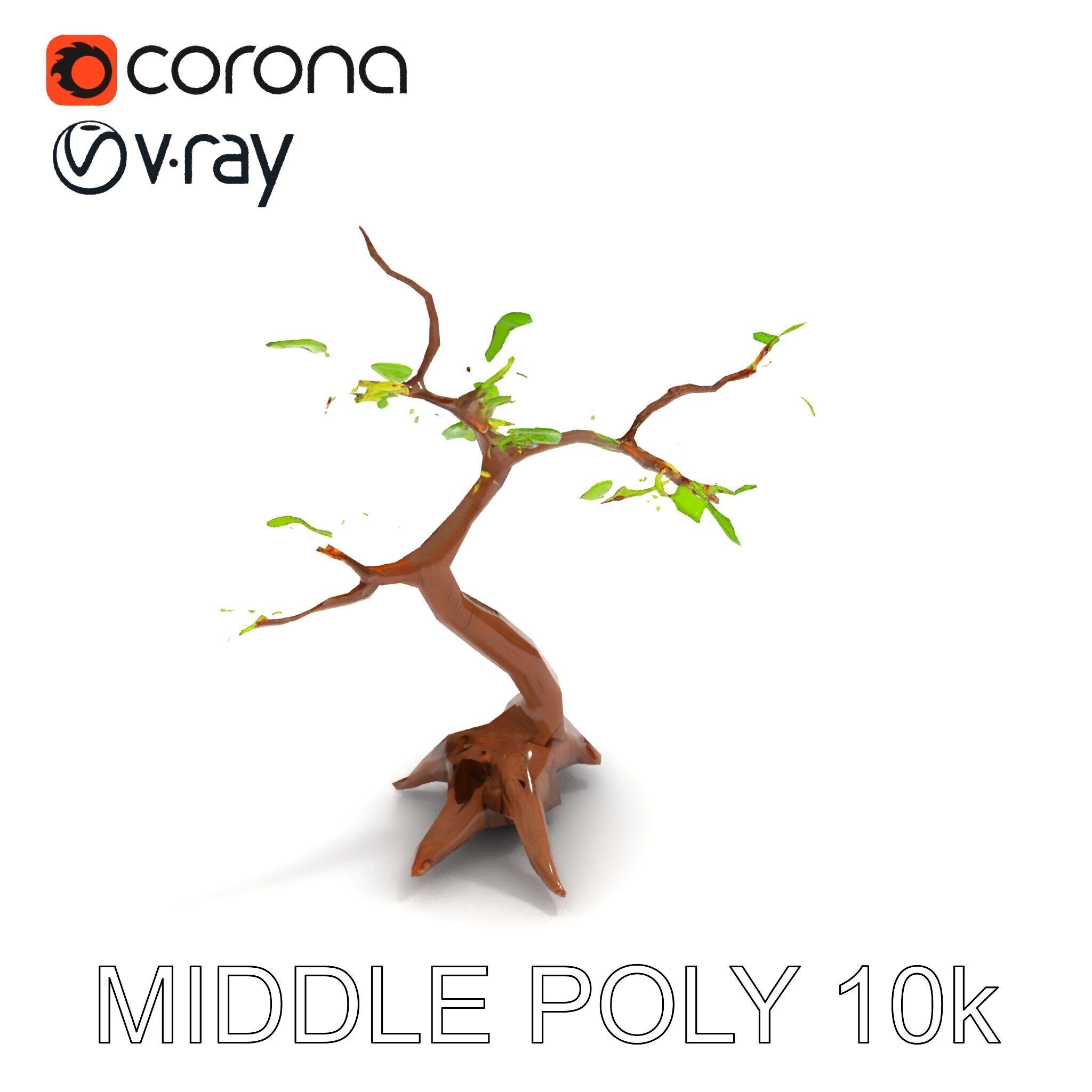 Bonsai Tree Model Pack with PBR Textures for Realistic Rendering Low-poly 3D model_35