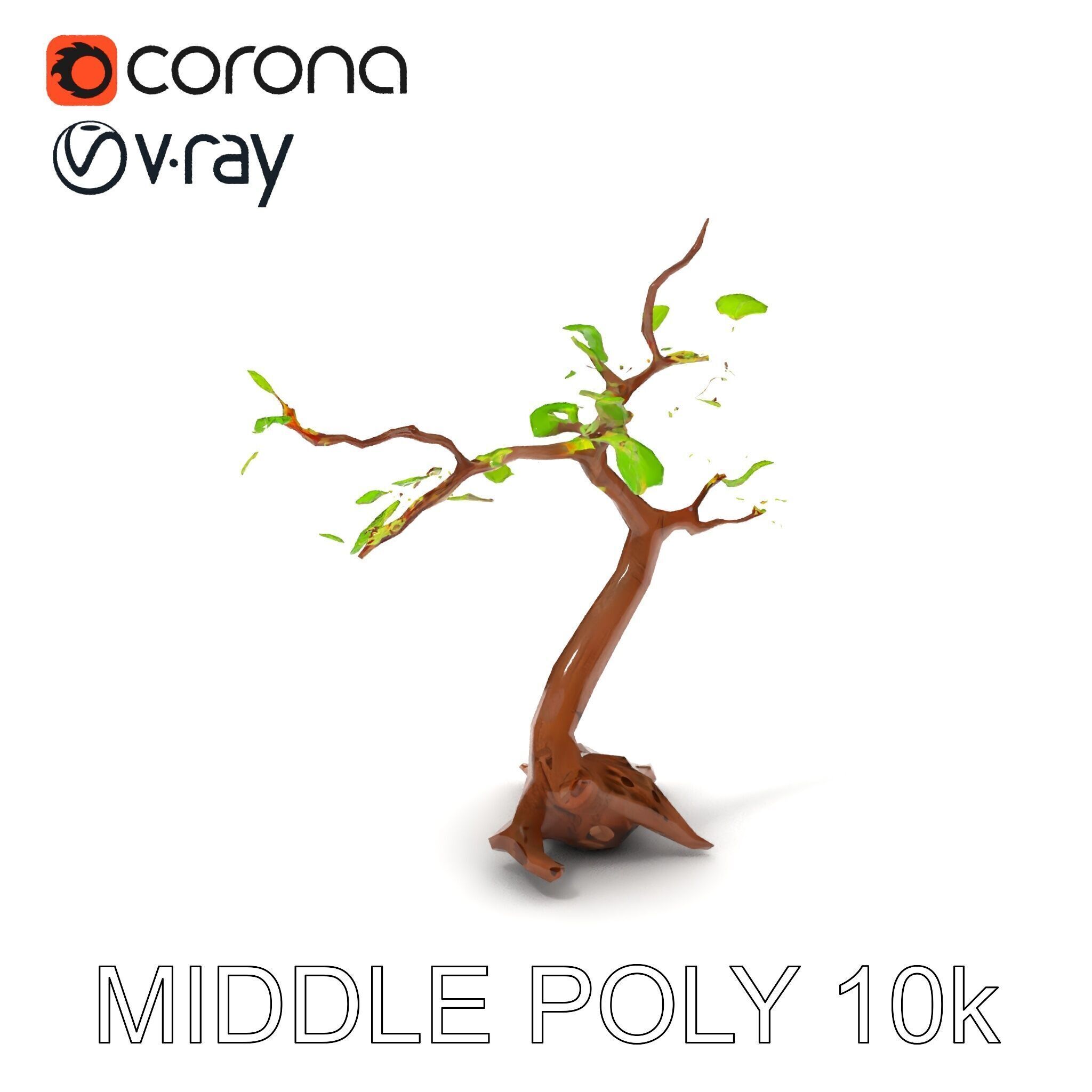 Bonsai Tree Model Pack with PBR Textures for Realistic Rendering Low-poly 3D model_18