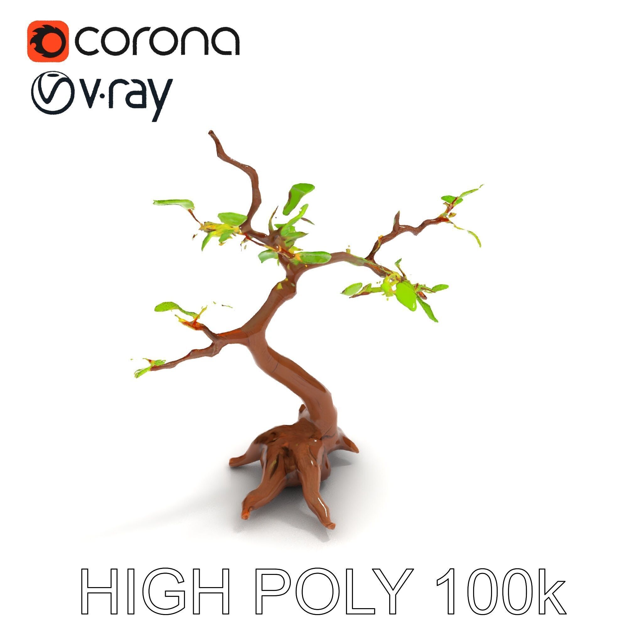 Bonsai Tree Model Pack with PBR Textures for Realistic Rendering Low-poly 3D model_31