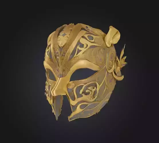 Pattern Women Prom Face Mask - Dark Embroidered Mask 