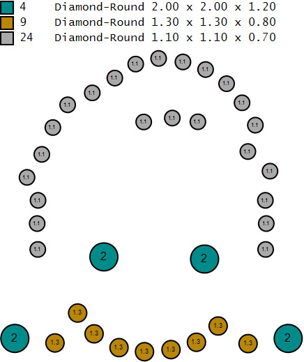   Iced out Rich PANDANT 3D PRINTABLE MODAL  3D print model_7