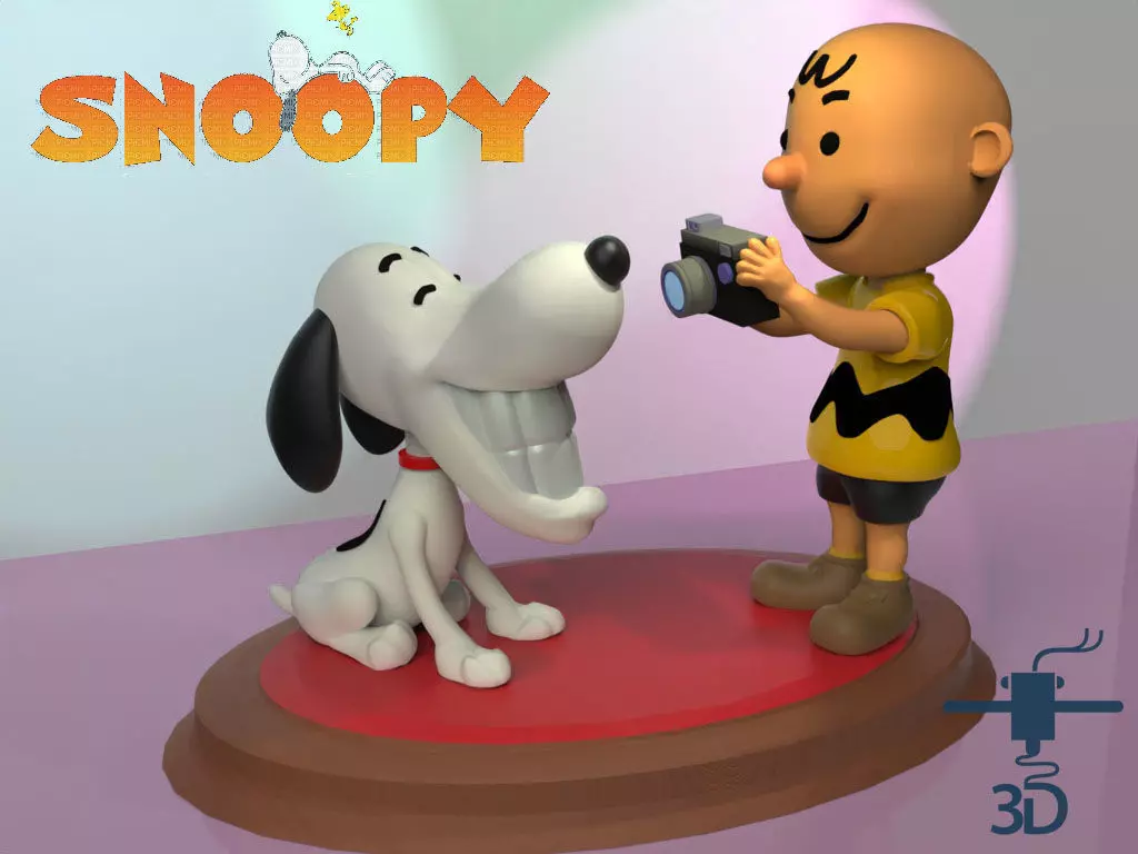Snoopy Smile 3D print model