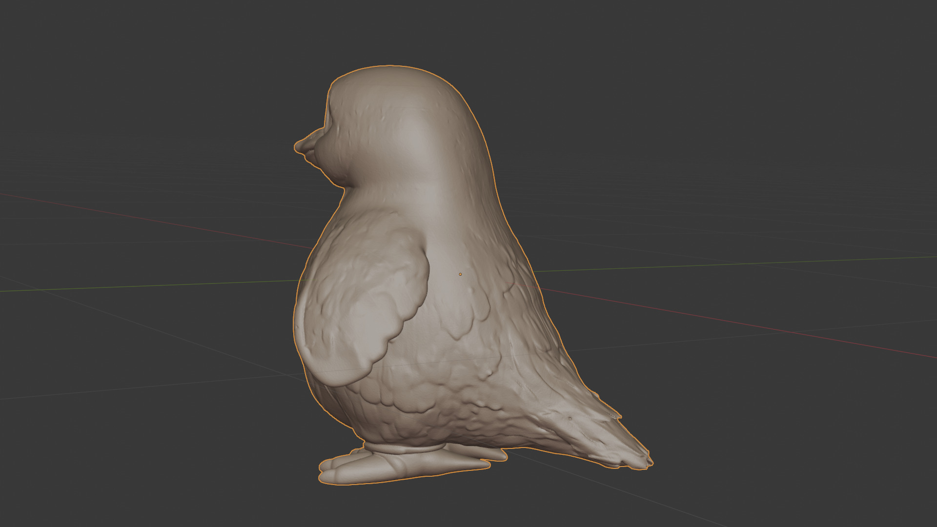 Happy Cartoon Penguin Pal 3D Model 3D print model_3