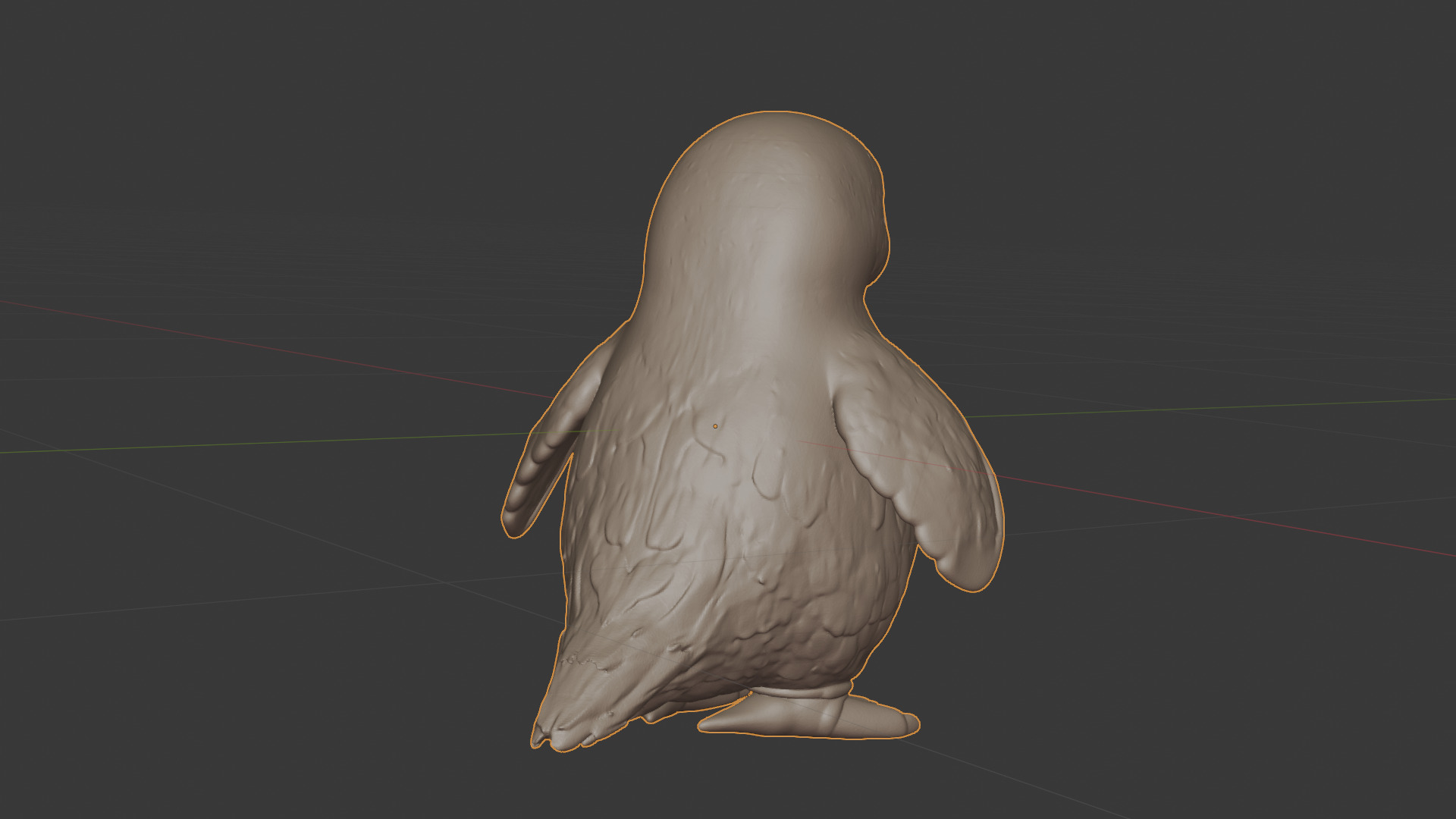 Happy Cartoon Penguin Pal 3D Model 3D print model_4
