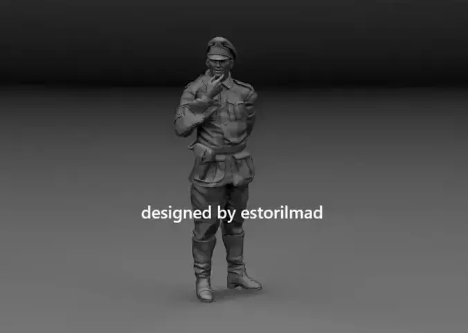WW2 OFICIAL ALEMAN V2 3D print model