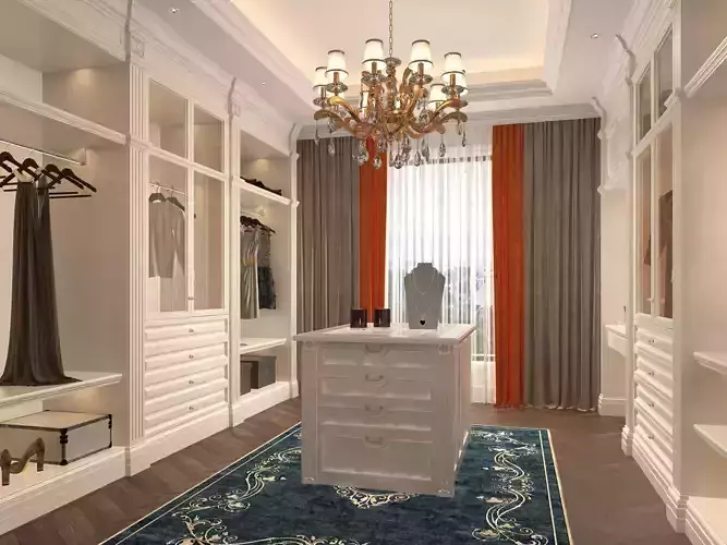Luxury Wardrobe Cloakroom Dressing room