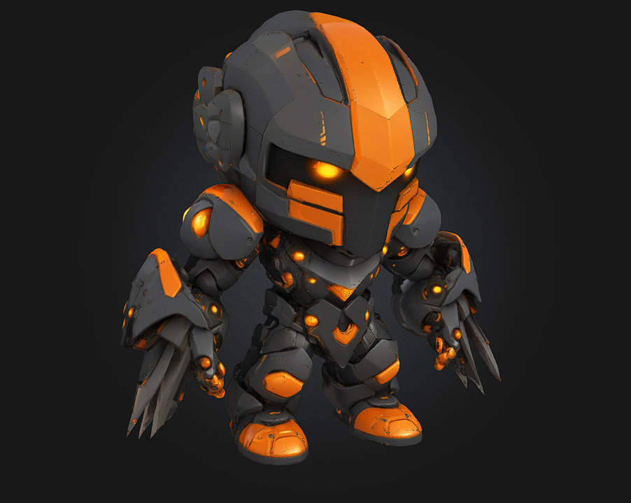 Shadow Sentinel Guardian of the Night 3D print model_1