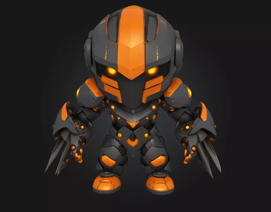 Shadow Sentinel Guardian of the Night 3D print model_0