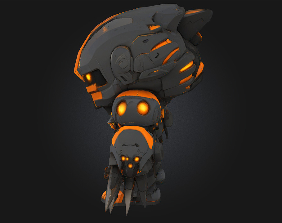 Shadow Sentinel Guardian of the Night 3D print model_4