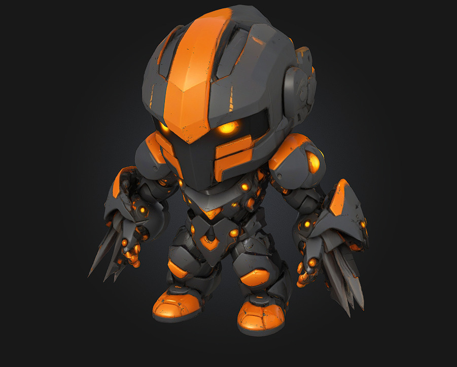 Shadow Sentinel Guardian of the Night 3D print model_2