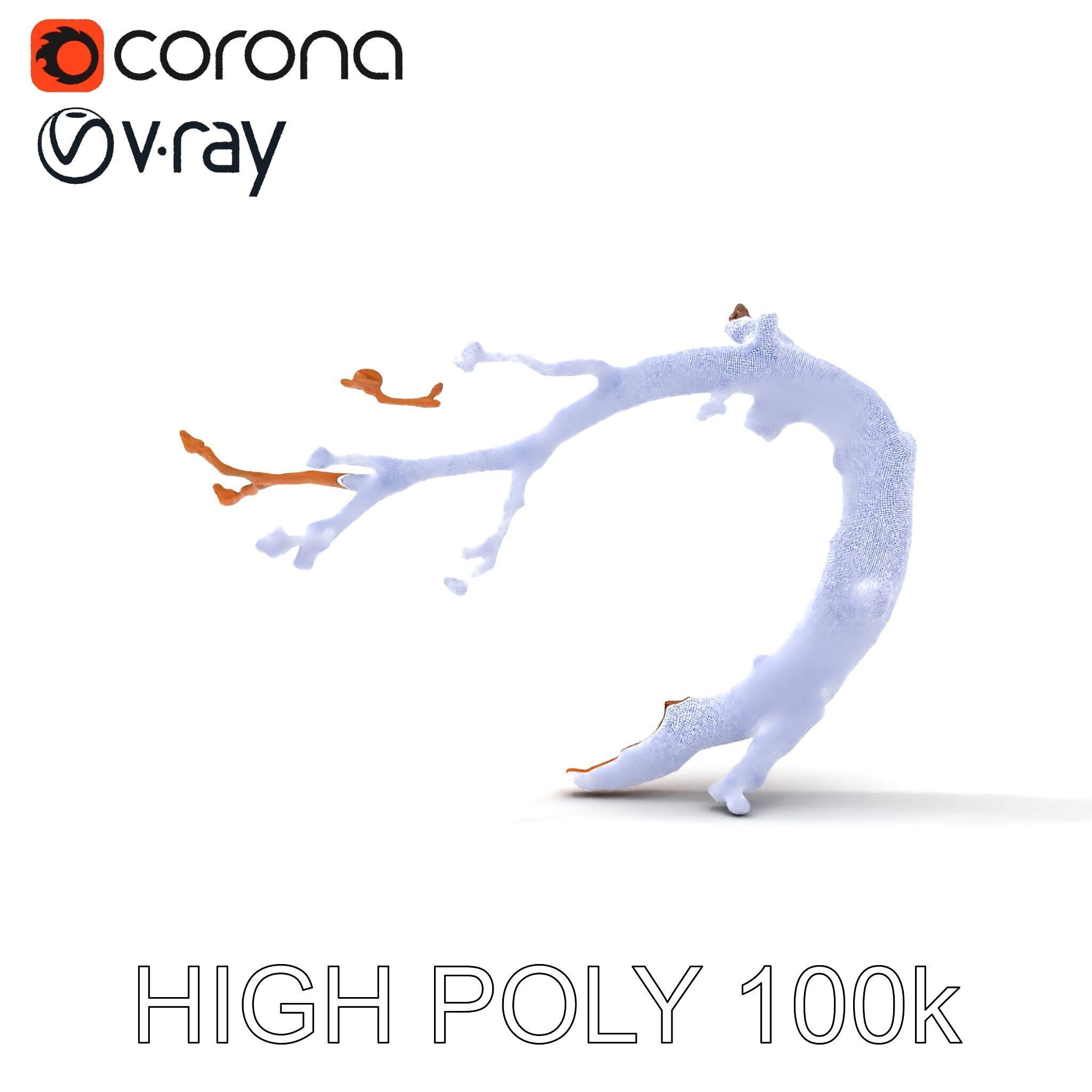 Realistic Tree Branch Model Pack for Environment Design Low-poly 3D model_11