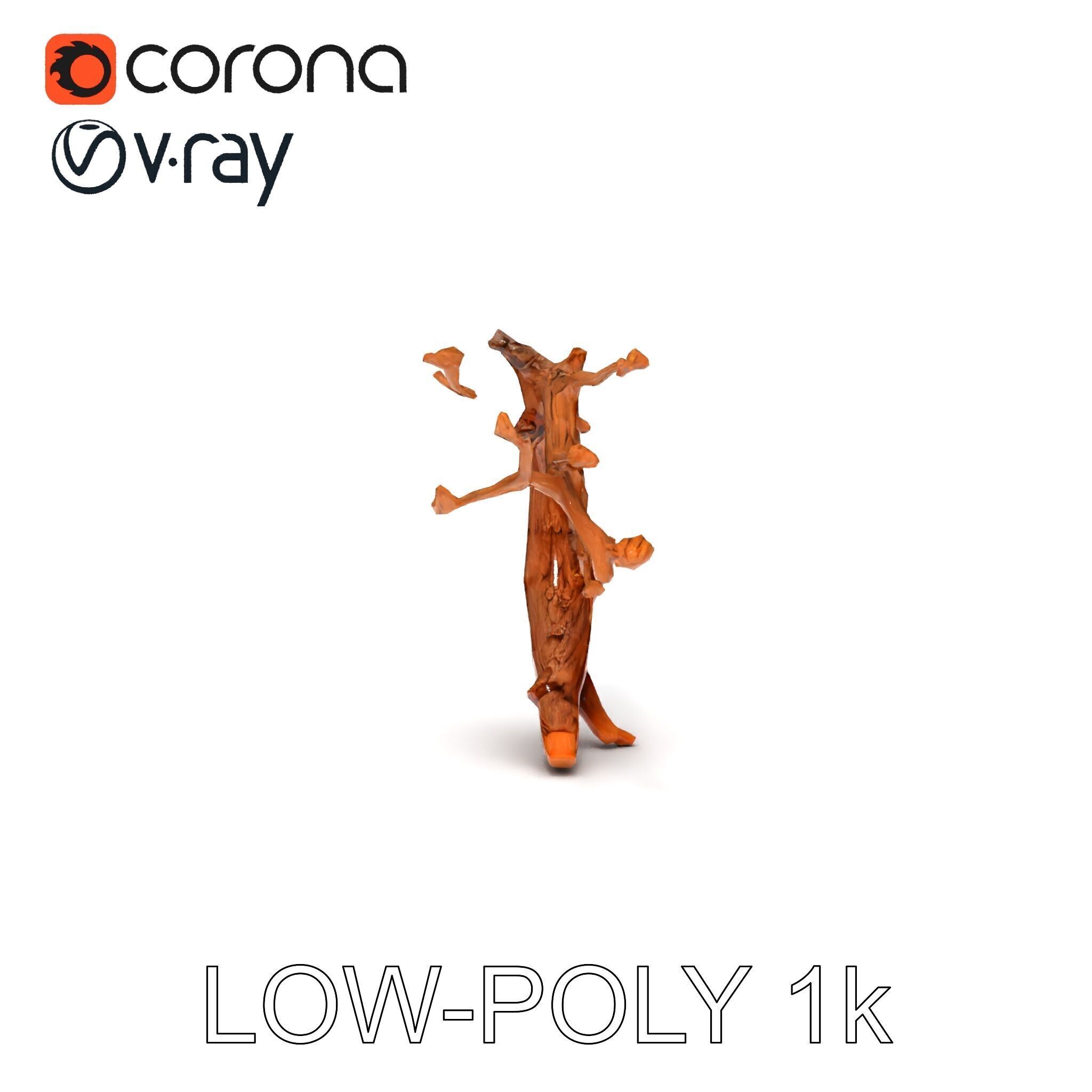 Realistic Tree Branch Model Pack for Environment Design Low-poly 3D model_13