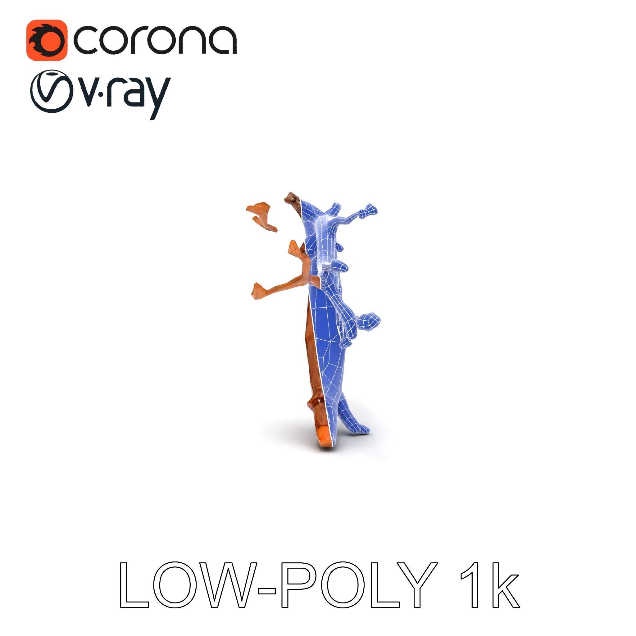 Realistic Tree Branch Model Pack for Environment Design Low-poly 3D model_25