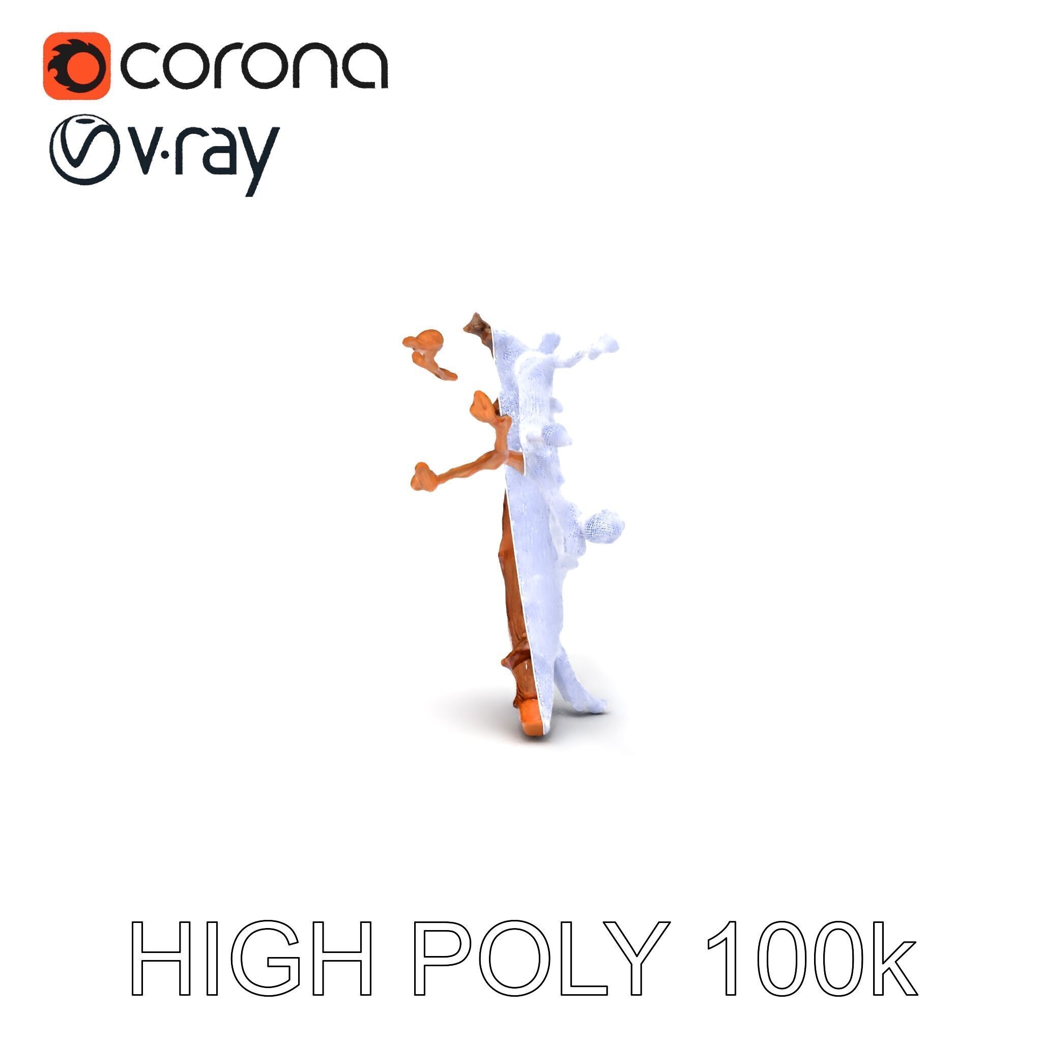 Realistic Tree Branch Model Pack for Environment Design Low-poly 3D model_28