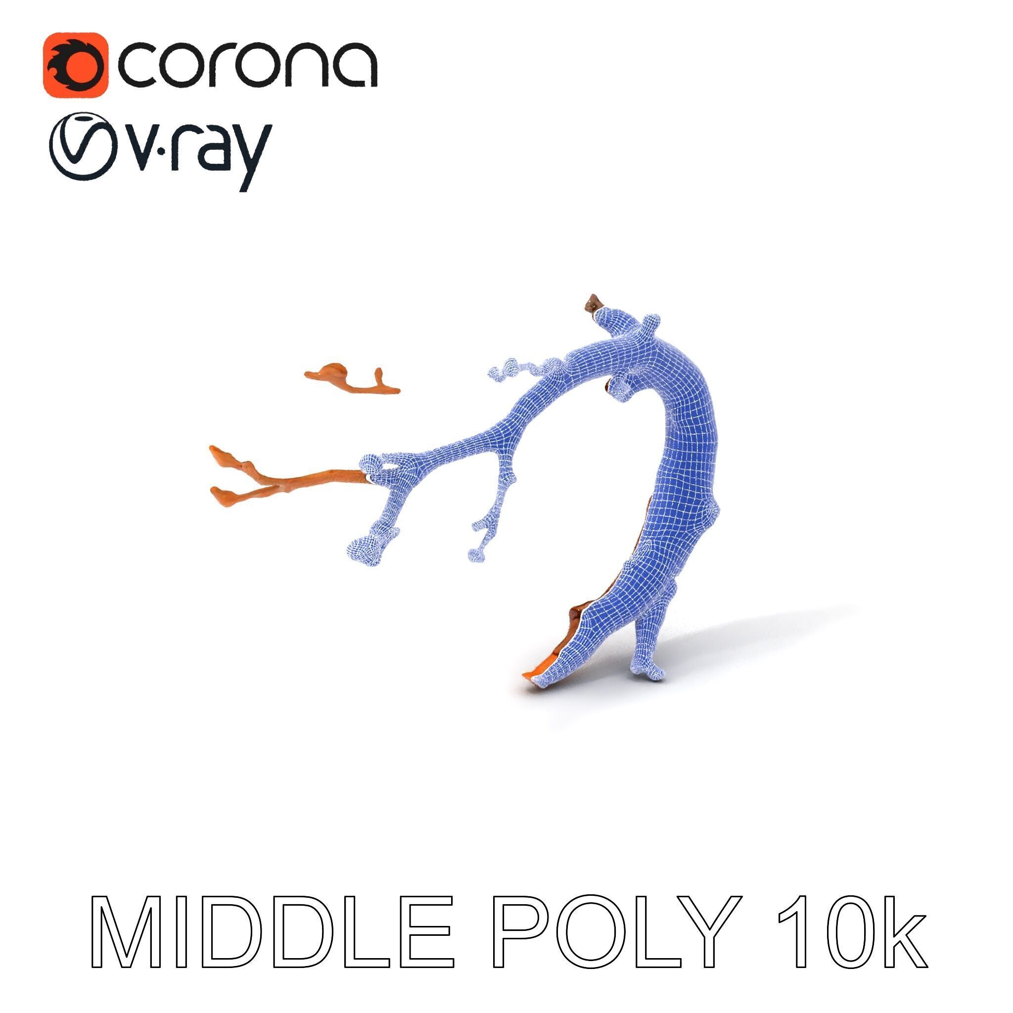 Realistic Tree Branch Model Pack for Environment Design Low-poly 3D model_32