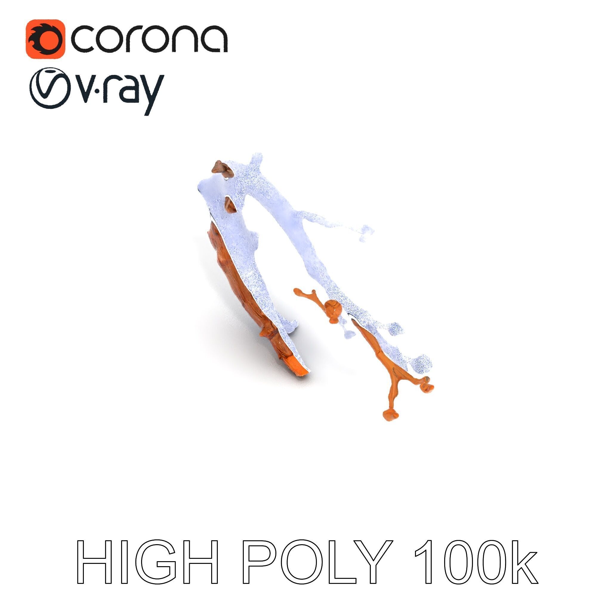 Realistic Tree Branch Model Pack for Environment Design Low-poly 3D model_31