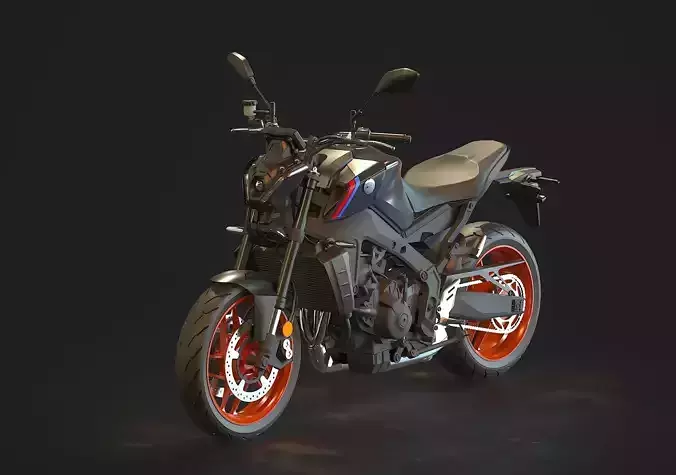 Base model Yamaha MT 09 2021 3D model