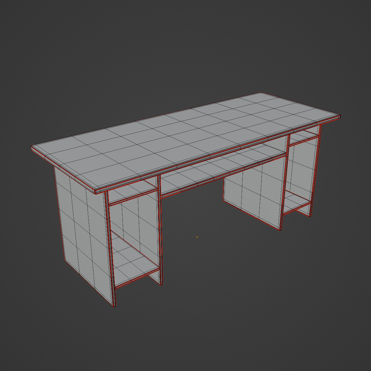 Computer Table Set 3D model_14