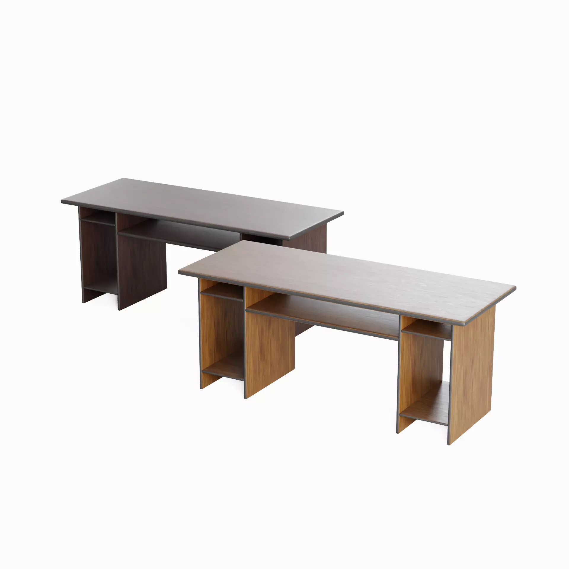 Computer Table Set 3D model_0