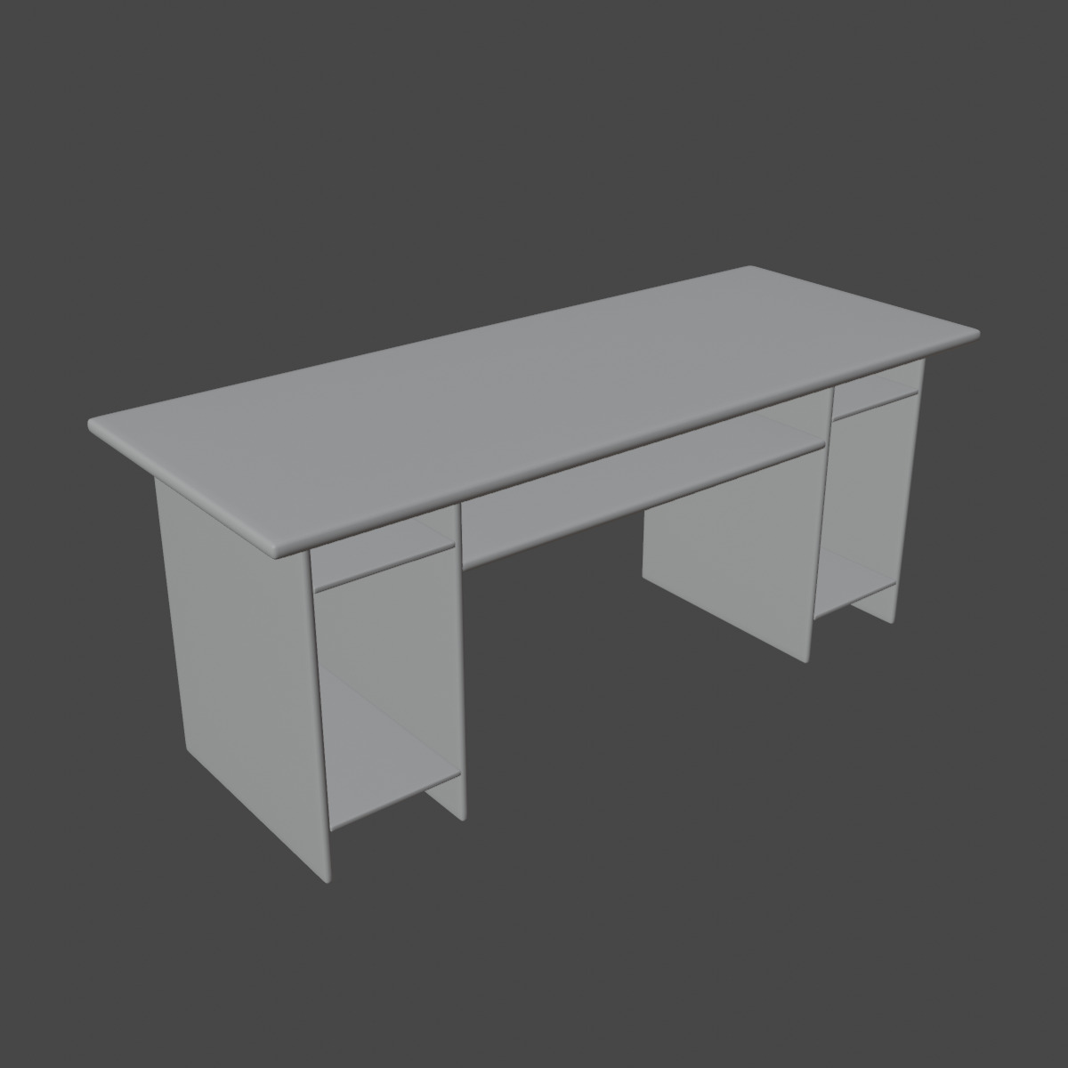 Computer Table Set 3D model_13