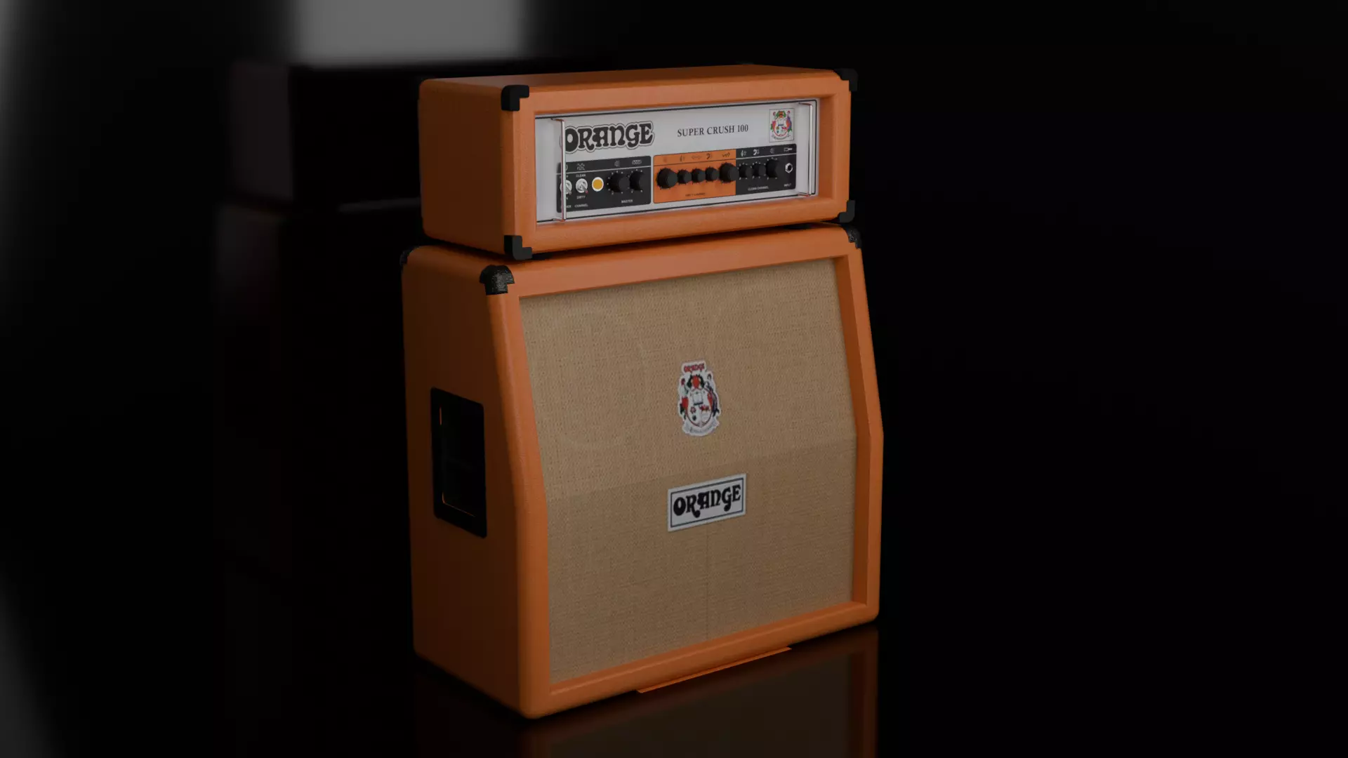 4 x 12 Amp - Cab Stack 3D model