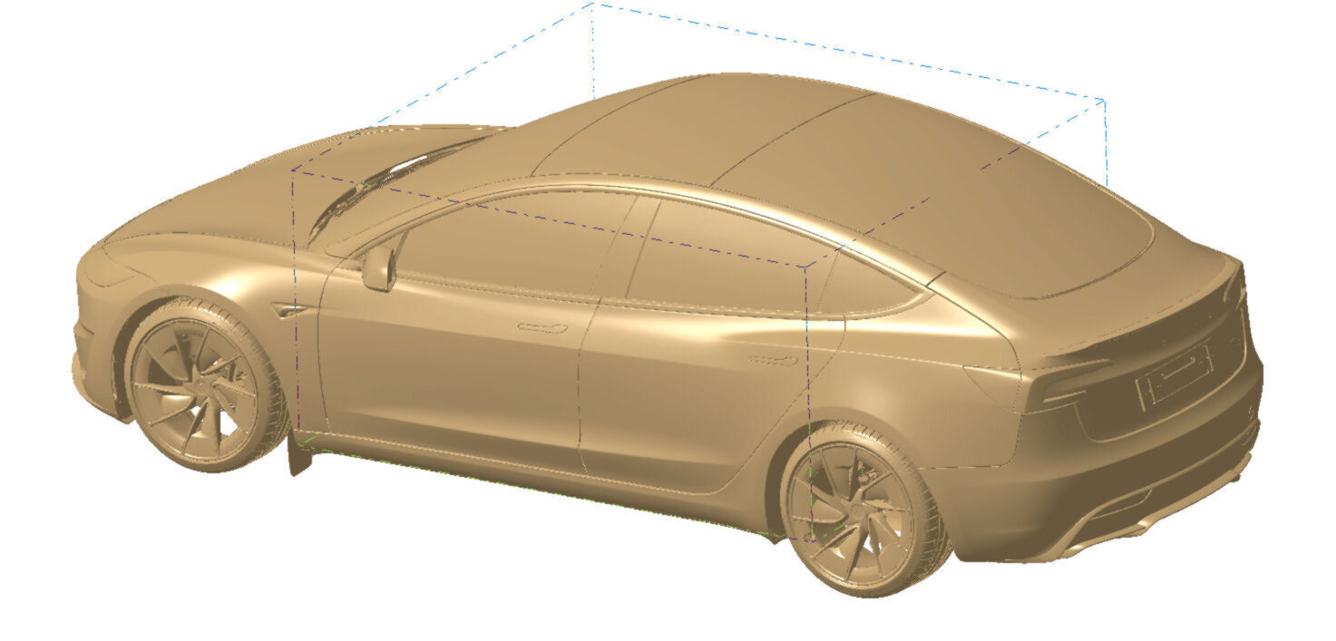 Tesla Model 3 Performance  2024 Exterior 3d scan model 3D model_2