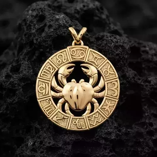 Horoscope Cancer Pendant v2