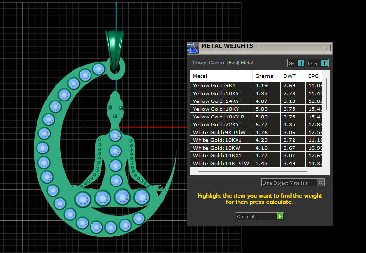 NIGHT MOON PANDANT 3D PRINTABLE MODAL  3D print model_2