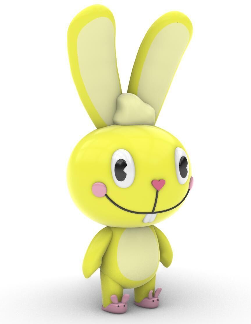 Happy Tree Friends Cuddles 3D Model STL File 3D print model_2