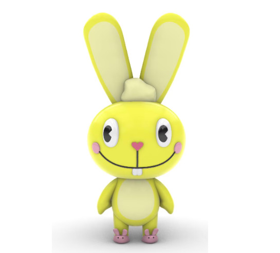 Happy Tree Friends Cuddles 3D Model STL File 3D print model_1