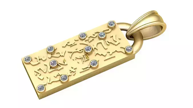 Stainless  PANDANT 3D PRINTABLE MODAL 