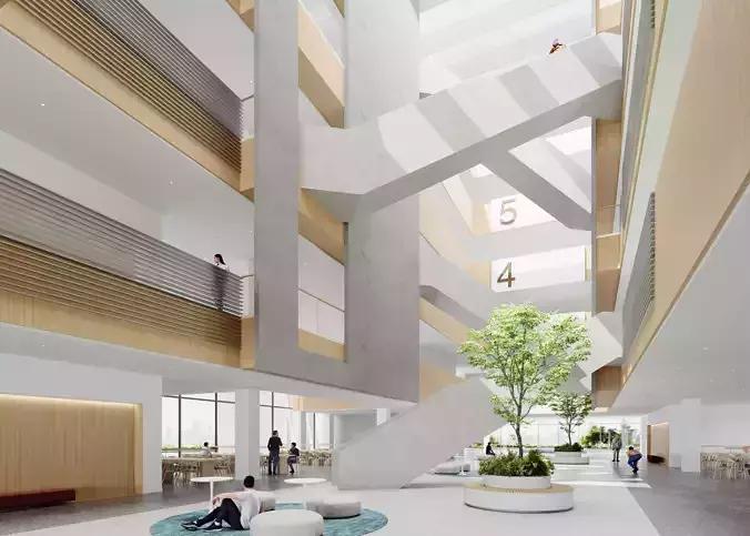 Library Atrium 3D model