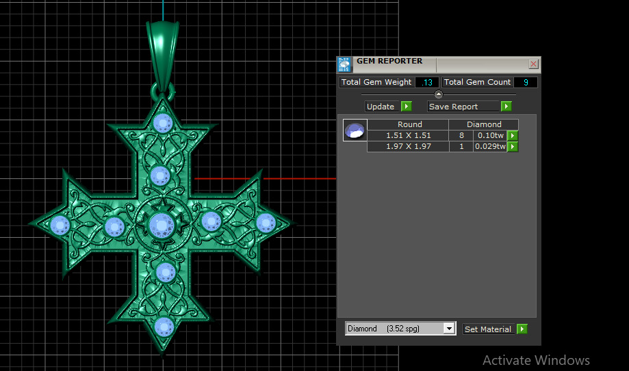 Byzantine Cross  PANDANT 3D PRINTABLE MODAL  3D print model_6