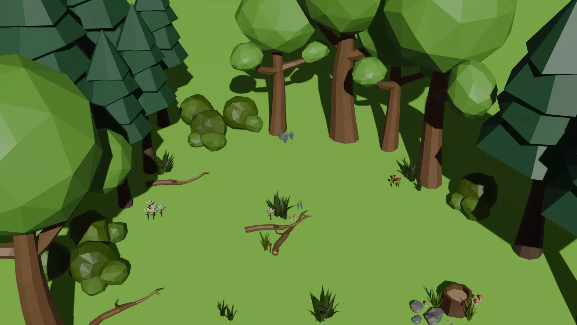 Low Poly Nature Kit Low-poly 3D model_0
