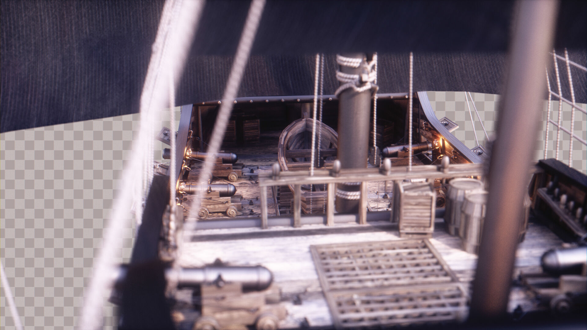 Pirate Ship Low-poly 3D model_8