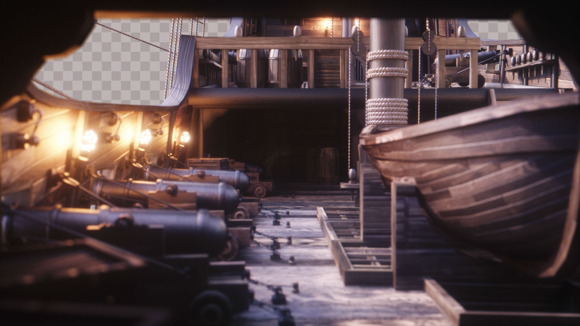 Pirate Ship Low-poly 3D model_10