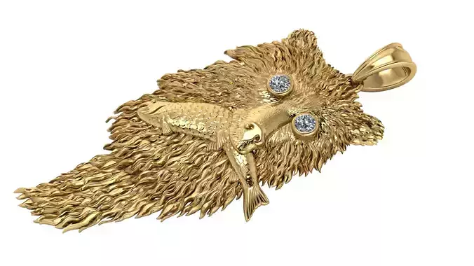 Grizzly Griptape  PANDANT 3D PRINTABLE MODAL  3D print model