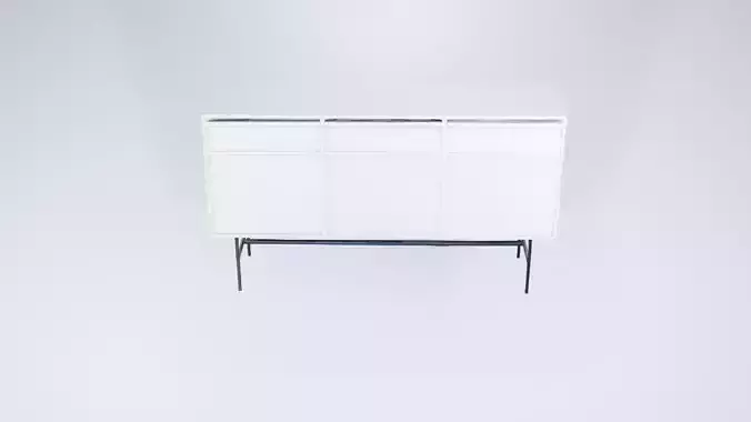 Minimalist Three - Door Floor Cabinet