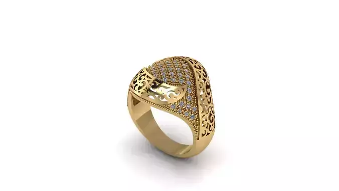 Filigree Cluster Ring