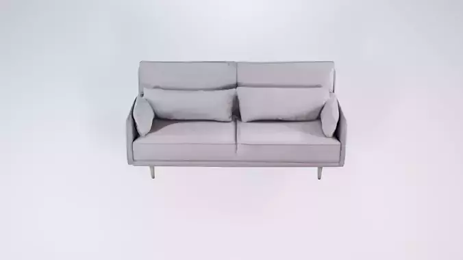 Low Poly Daybed Sofa - static Modern Lounger