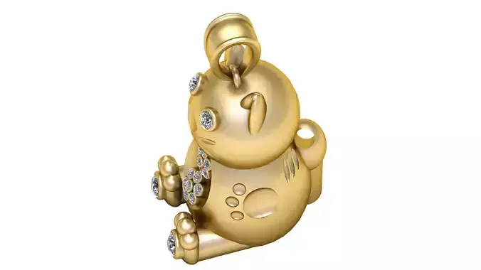 FUNNY TREADY PANDANT 3D PRINTABLE MODAL  3D print model